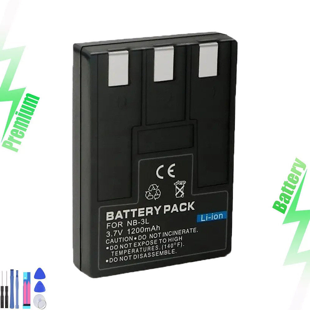 1x 1200mah Battery for Canon NB-3L PowerShot SD10 SD100 SD110 SD20 SD500 SD550