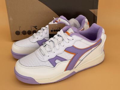 Size 8 Women / 6.5 Men Diadora Women Winner Shoes Sneakers White Purple Rose