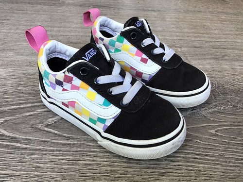 vans old skool rainbow checker
