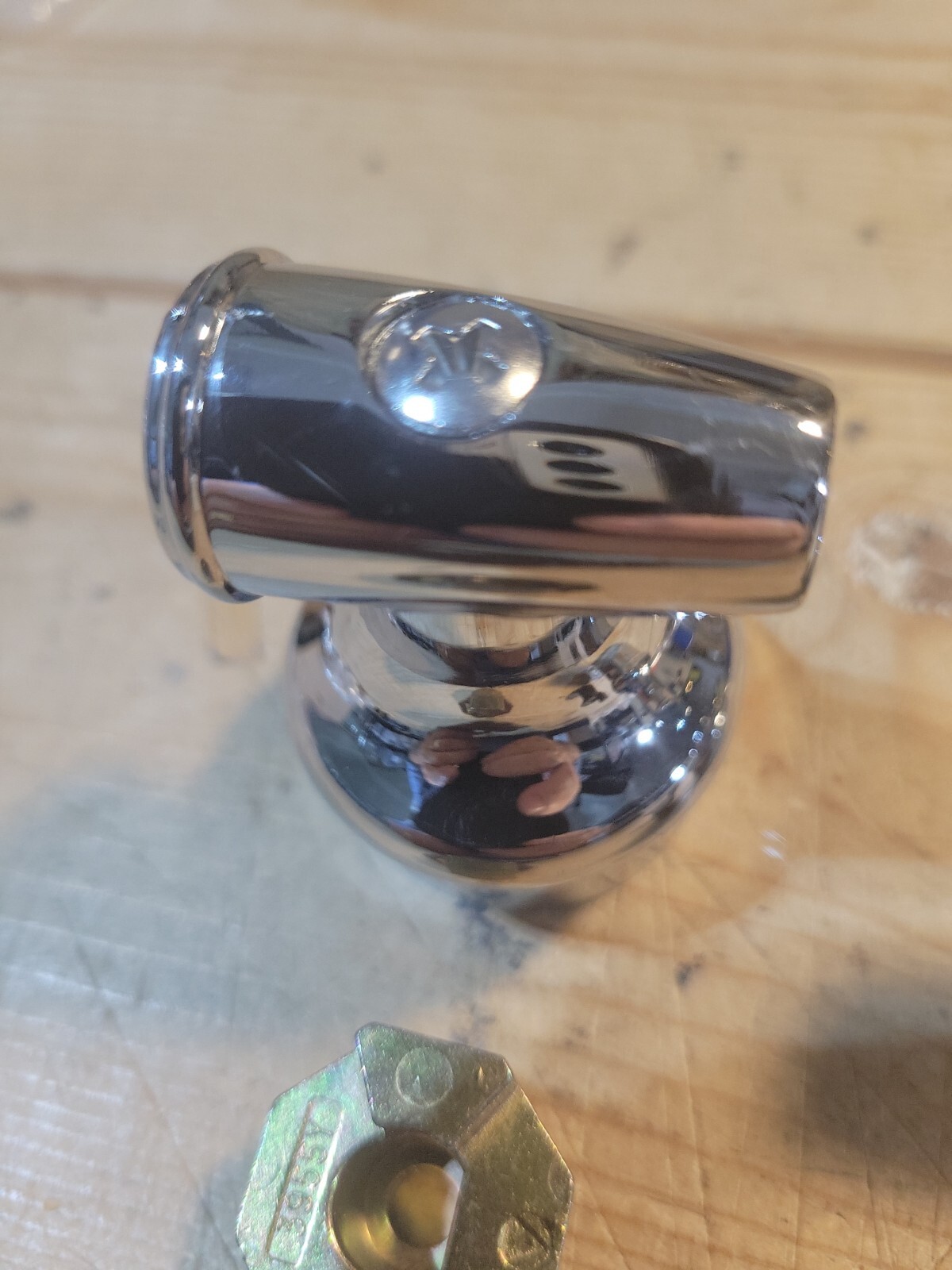 Eljer Genuine 2 Piece Replacement Hot Cold Shower Chrome Handles Base