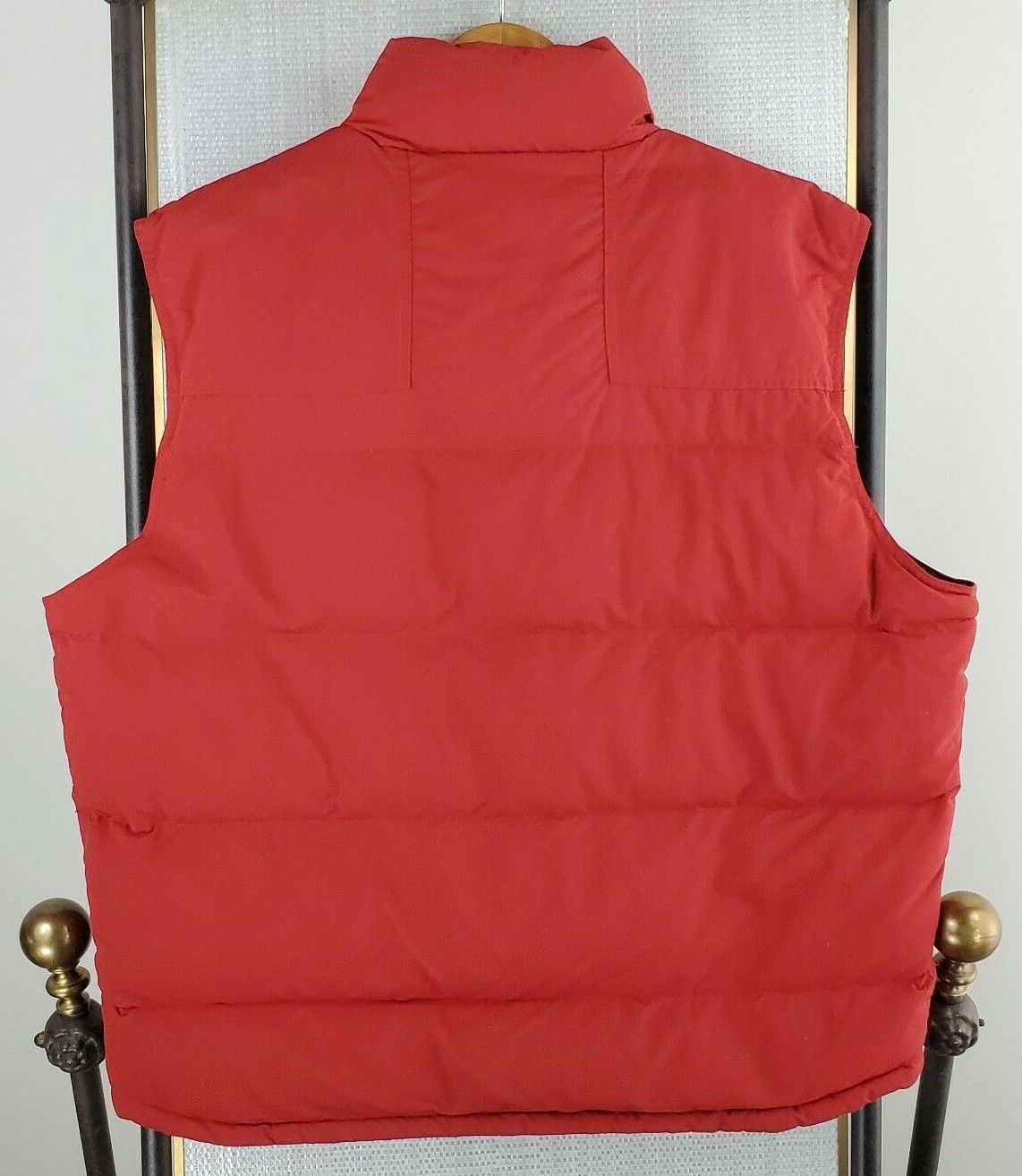PONY POLO RALPH LAUREN taglia XL piumino rosso uomo trapuntato gilet imbottito nylon