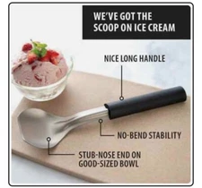 3 Pack! Rada W237 Ice Cream Spade durable for hard or soft ice creams, 9.5" long