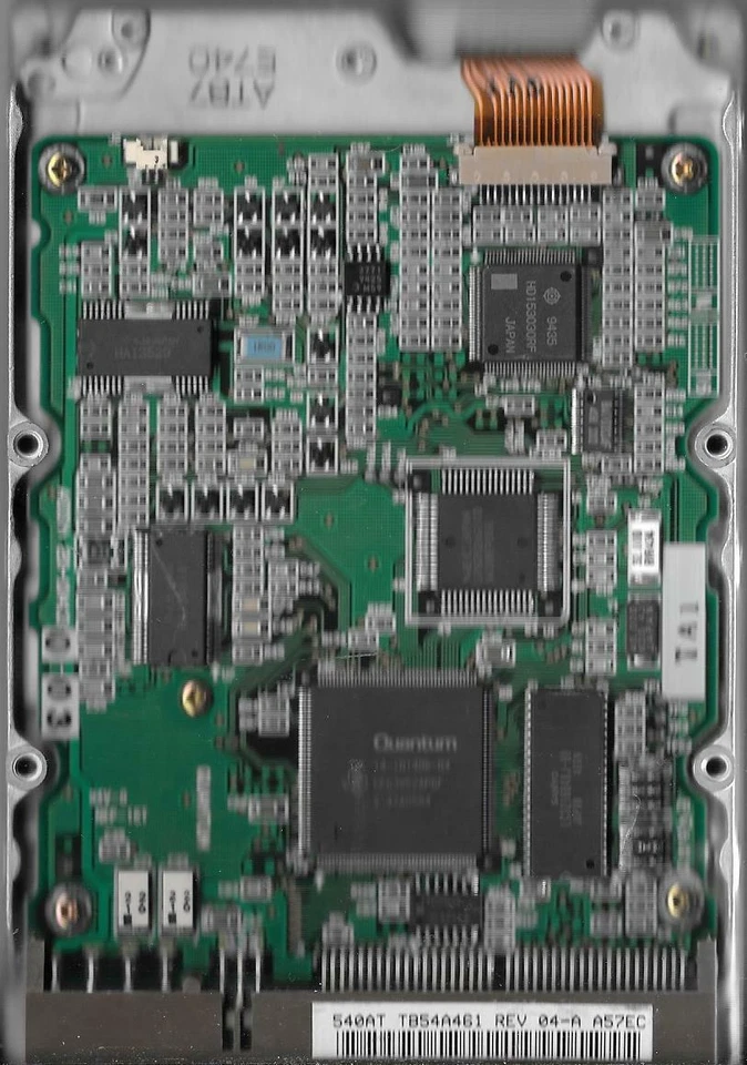 Quantum Pro Drive LPS  540AT 540MB IDE Hard Drive P/N: TB54A461 Rev 04-A - Image 2 of 2