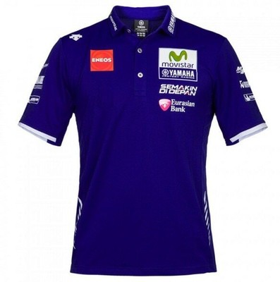NEW Motorcycle Polo MotoGP Movistar Polo Shirt for Yamaha ...