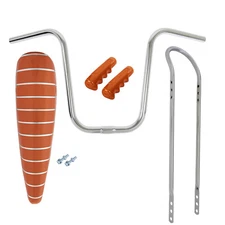 20" LOWIRDER SPARKLE ORANGE STRIPE BANANA SEAT W/ GRIPS,SISSYBAR & HANDLEBAR