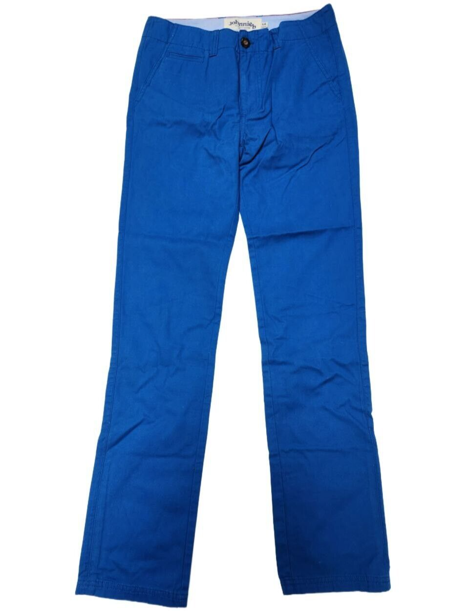 Johnnie B Jeans Mens Bright Blue Pants Size 28L Cotton Trousers