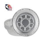 Jetfoil 9" Round Aluminum Foil Cake - Disposable Baking Pan For Hot/Cold Food