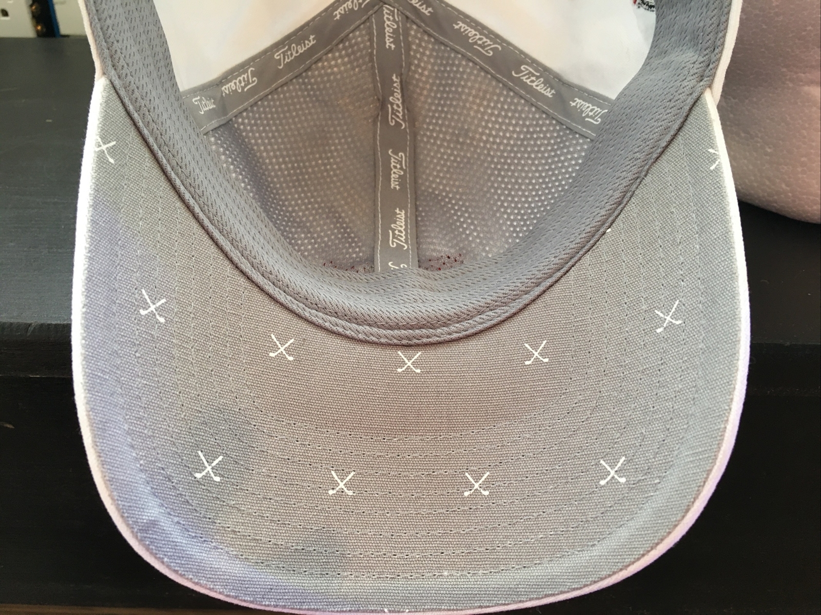 Titleist Hat/cap Strap Back Adjustable White Red … - image 7