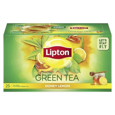 Lipton Honey Lemon Green Tea Bags 25 Count | Refreshing Antioxidant Drink
