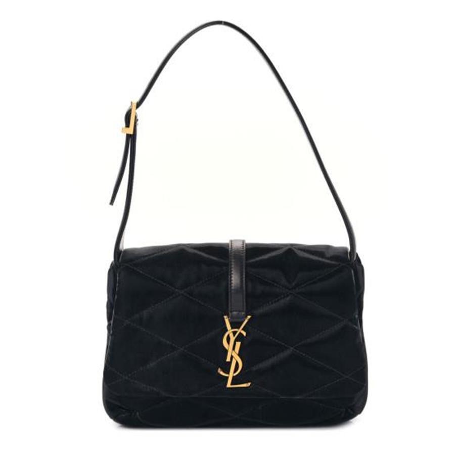 Borsa a tracolla Saint Laurent YSL Monogram LE 5 7 trapuntata diamante raso $2650
