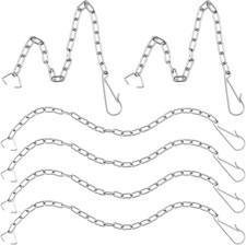 6 Pcs Toilet Handle Chain Stainless Steel,9.8 in Toilet Flapper Chain,Universal