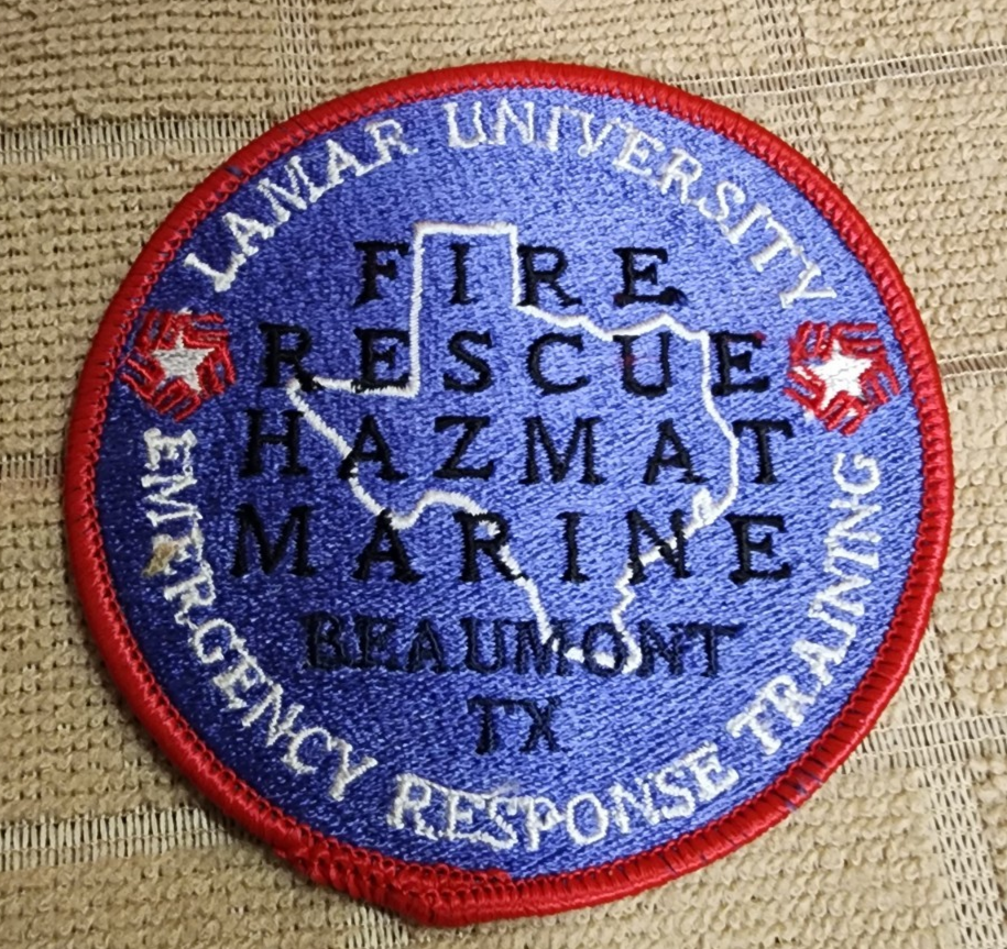 TX Lamar University Beaumont Texas Fire Rescue Marine ERT Patch(3.5in