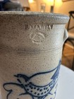 Stoneware crock with blue bird decoration by F. Martin Pottery — photo 2