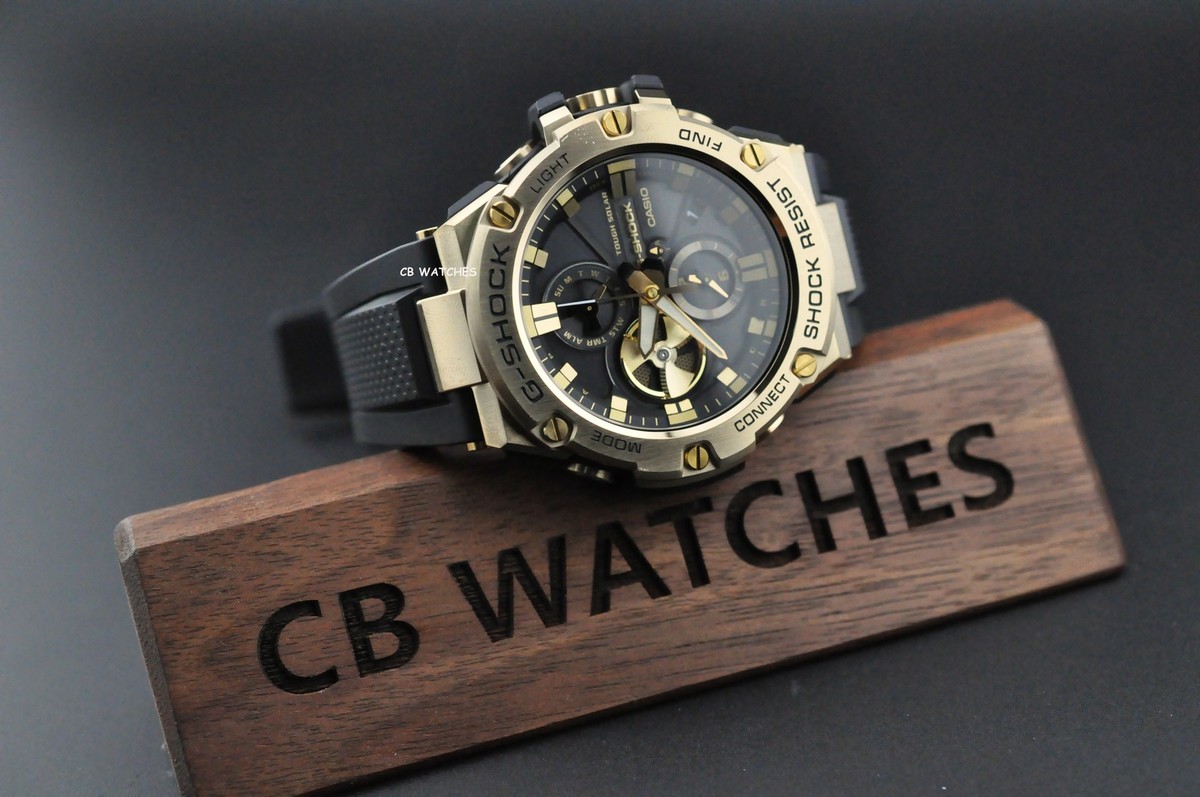CASIO G-shock Solar Mens G-STEEL Bluetooth Chronograph Watch GST