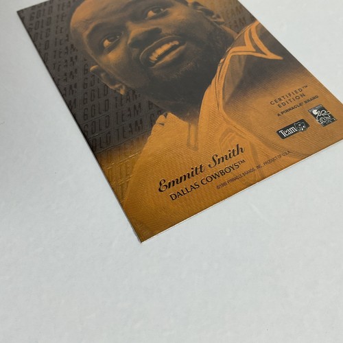 Rare- Gold Team-Emmitt Smith- Dallas Cowboys- 1995 Pinnacle Select Certified - Picture 9 of 14