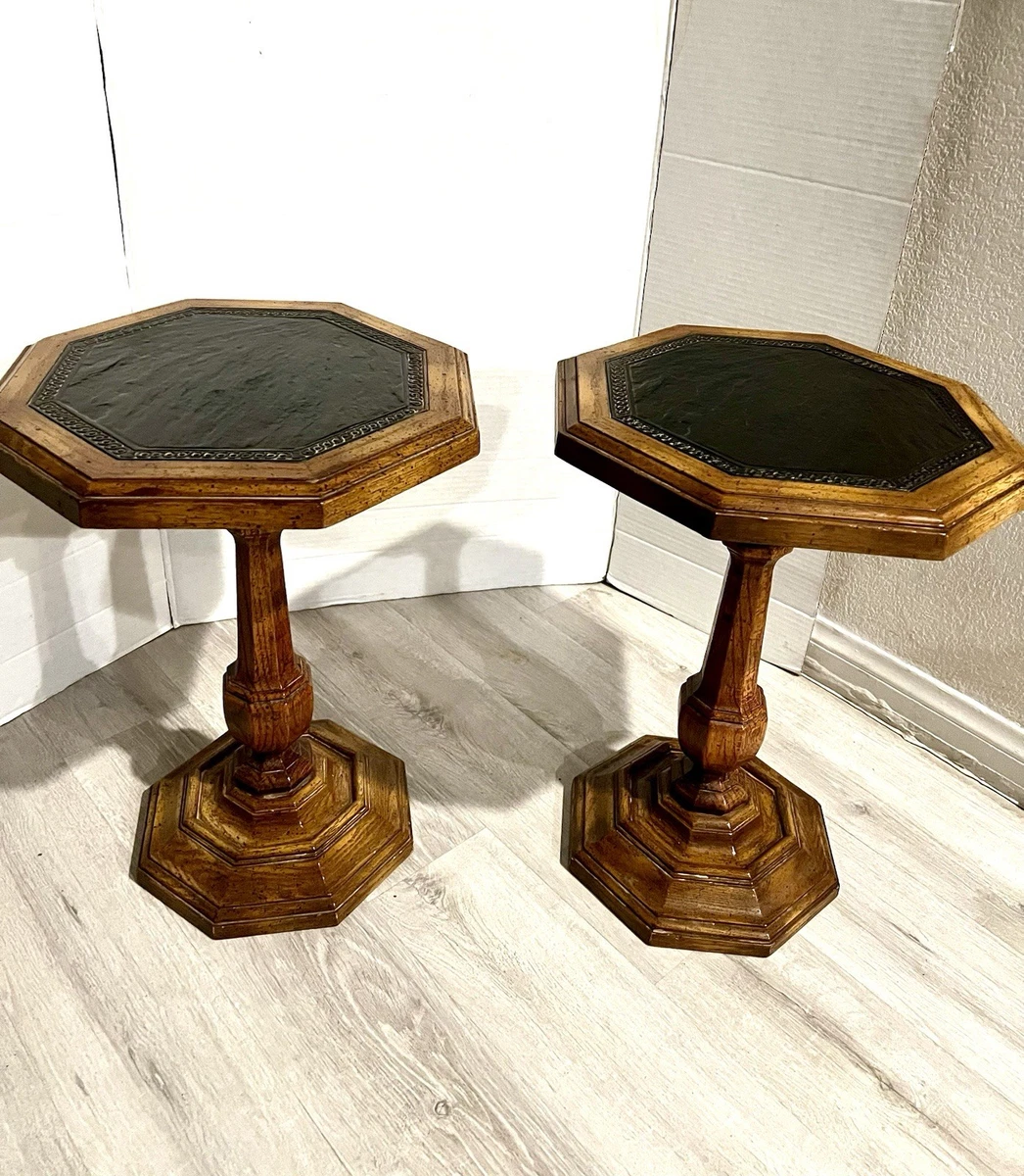 octagon side table【mix】SALE Burl Wood Octagon Side Table
