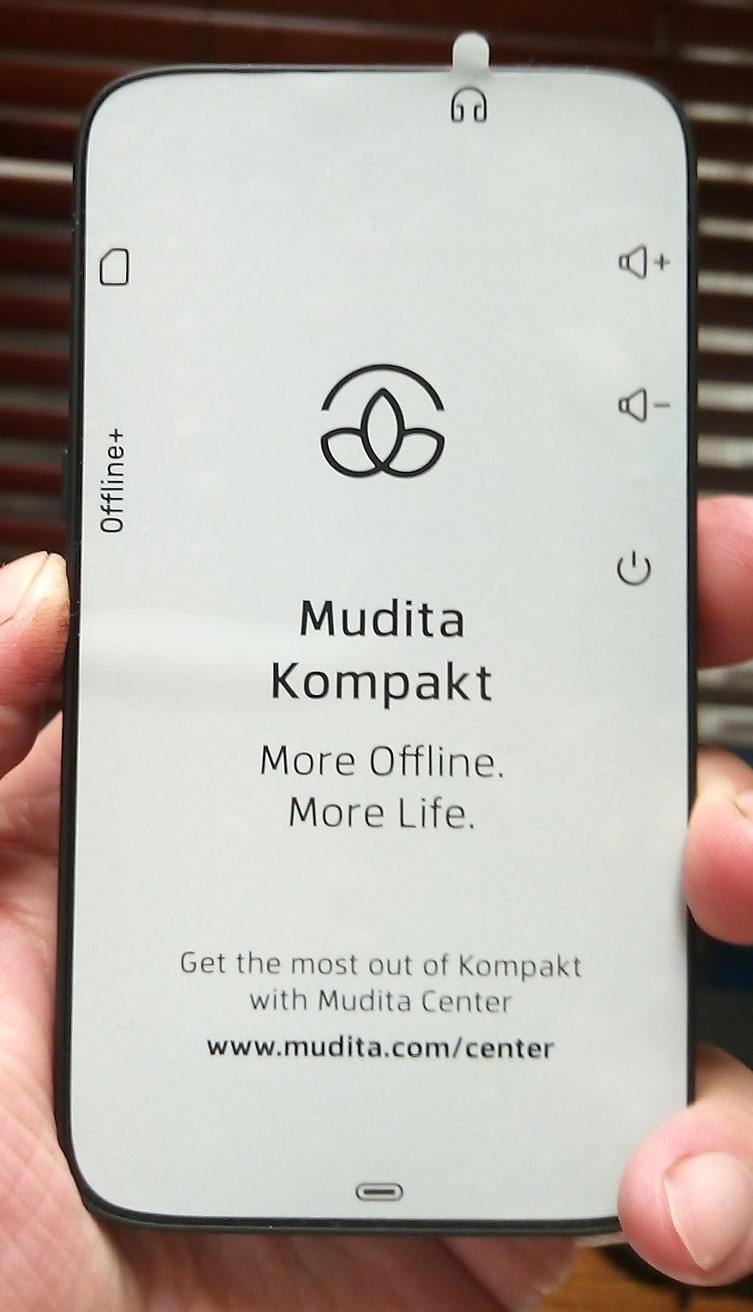 Mudita Kompakt E Ink Minimalist Phone 32GB 4G LTE Dual SIM Unlocked Black
