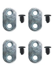 4 Door Screw Fix Point Cover Plates Allow Fixing Over Open Routed Hole