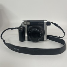 Fujifilm Instax Wide 300 Instant Film Camera Black/Silver Working - with 80 Film