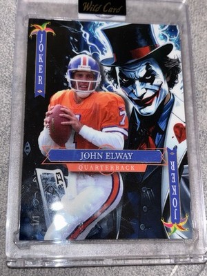 John Elway 1/1 Joker Denver Broncos HOF Legend Wildcard Mint | eBay