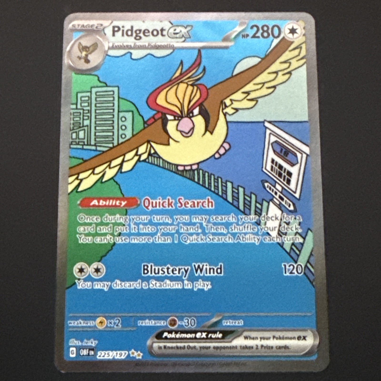2023 Pokémon OBF en Pidgeot EX Special Illustration Rare #225/197