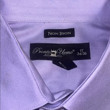 Pronto Uomo Men s Lavender Shirt Size 17-34/35 non iron