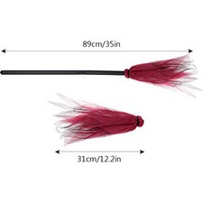 √Balai De Sorcière En Plastique Pour Halloween Accessoire De Décoration Pour Fê