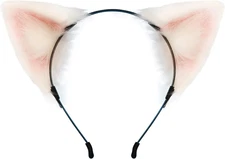 Cat Fox Faux Fur Ears Headband Cute Halloween Fancy Dress Cosplay Handmade Anima