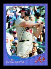 2013 Topps Chrome Purple Refractors #148 Evan Gattis Rookie