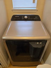 Samsung Smart Top Load 5.5 cu. ft. Washer & 7.4 cu. ft. Electric Dryer Combo Set