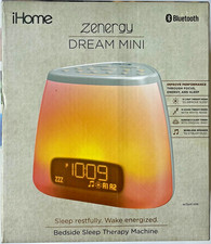 iHome Zenergy Dream Mini iZBT7 Bluetooth Bedside Sleep Therapy Machine