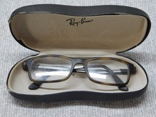 Ray-Ban RB7017 Optical Eyeglasses 54-17-145 Tortoise Brown Rectangular w/ Case
