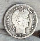 1915-S Barber Silver Dime San Francisco Mint Coin 10c 90% Rare 🔥Semi Key Date