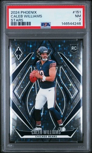 2024 PANINI PHOENIX STARS #151 CALEB WILLIAMS ROOKIE RC 117/180 PSA 7