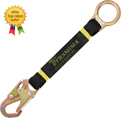 TRSMIMA Safety Harness Extension Lanyard 18 D-Ring Extender Fall Protection A...