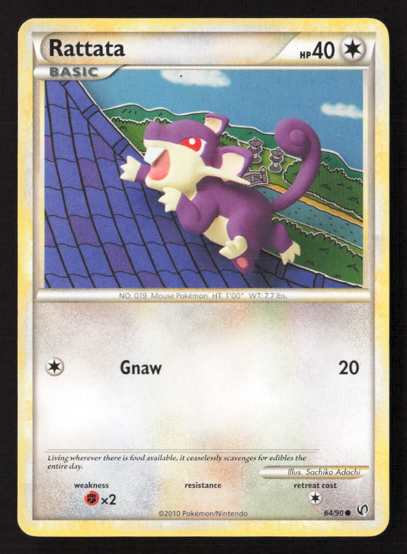 Rattata Common UD 64/90 LP Pokemon TCG