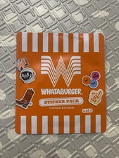 Whataburger Sticker Pack 4 Of 5, 8 Stickers