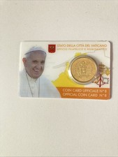 VATICANO 2017 - COIN CARD N. 8 -  PAPA FRANCESCO 2017, 50 CENT.