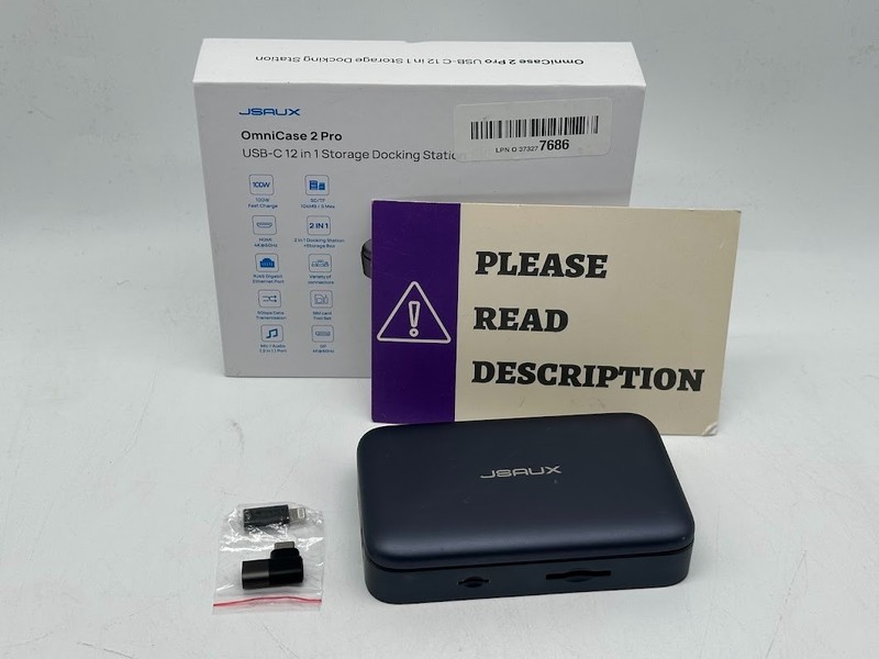 JSAUX 12 in 1 USB C Docking Station 3 Monitors READ/FOR PARTS