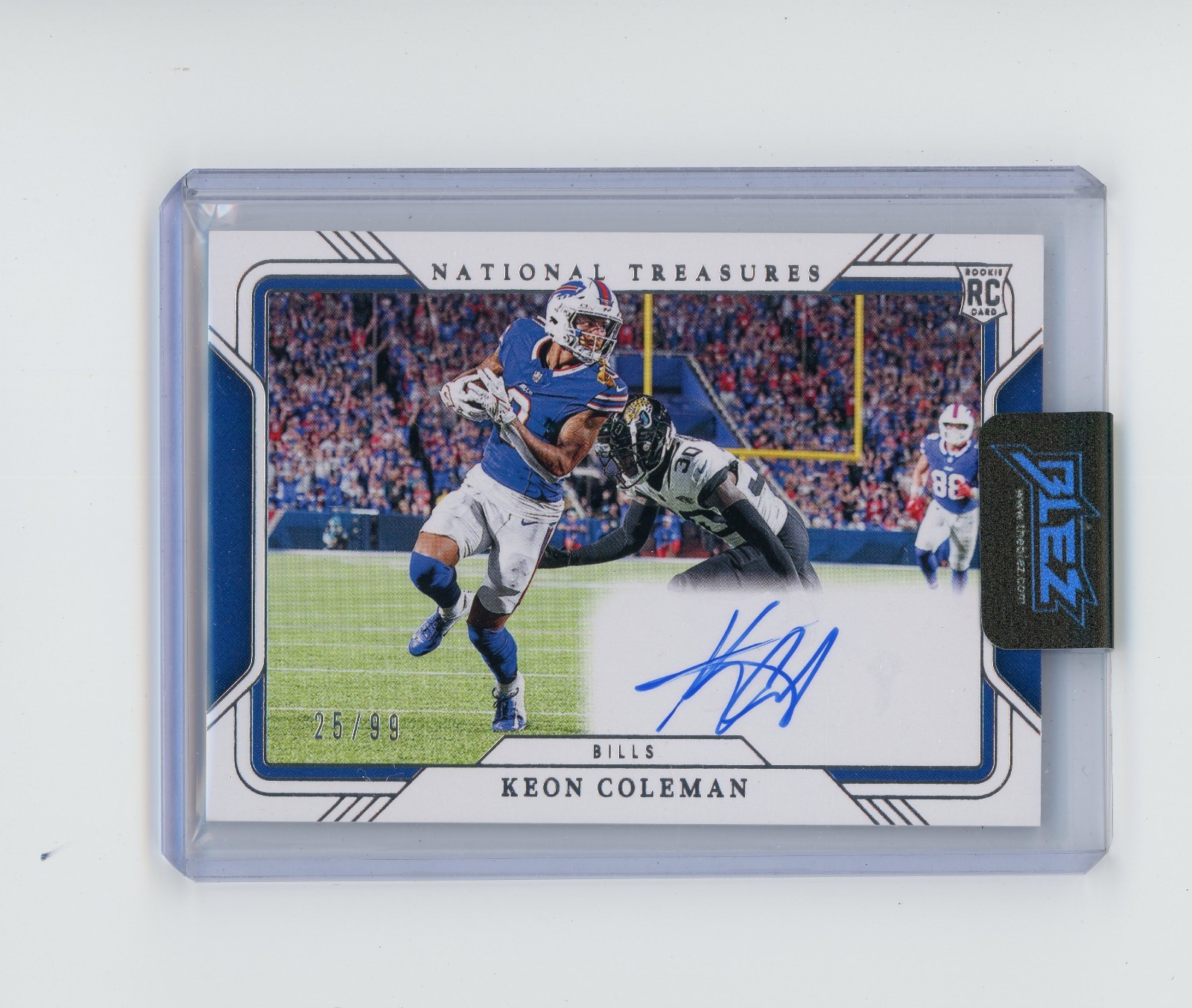 Keon Coleman Panini National Treasures Rookie Signatures Field Pass #KCN Base