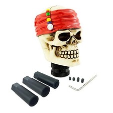 Skull Racing Speed Shift Knob Skeleton Pirate Style Gear Shifter Stick Red