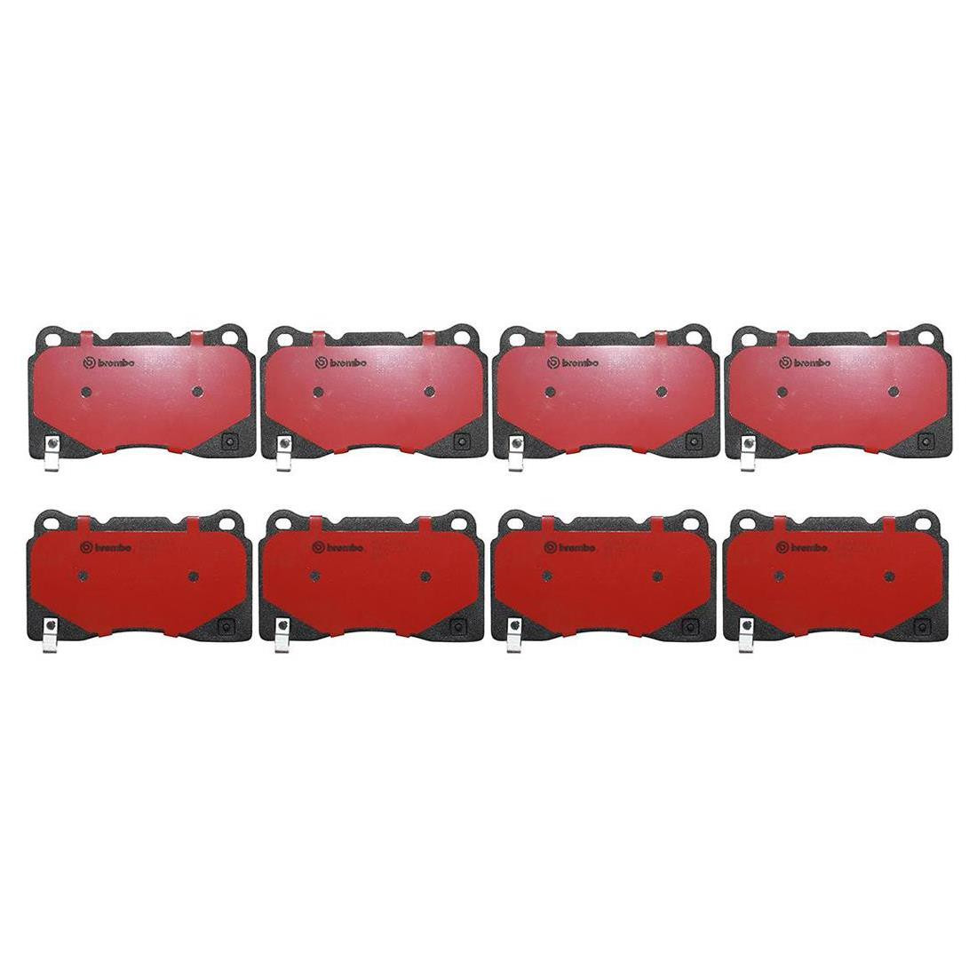 Fits 2005-2006 Ford GT Front + Rear Ceramic Brake Pads - Brembo Premium OE