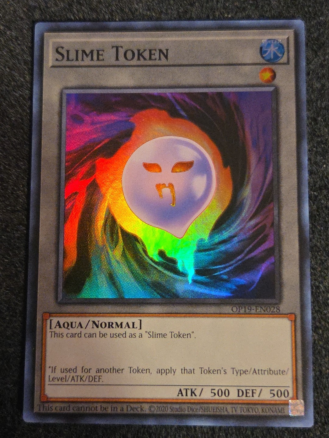 Slime Token OP19-EN028 YuGiOh OTS Tournament Pack 19 trading card — raw and PSA graded price guide