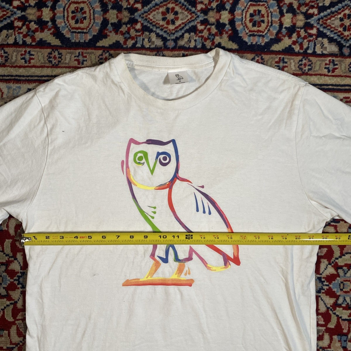 Drake OVO Colorful Owl T Shirt Size Medium White Streetwear | eBay