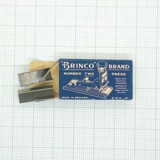 Vintage "Brinco" Brand Number Two Press Staples in Original Box