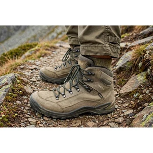Lowa Mens 8 Renegade GTX Mid Hiking Boots Olive Khaki Leather Gore-Tex Outdoor