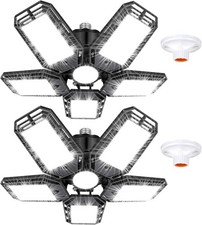 LED Garage Lights 2 Pack Ceiling LED Shop Light 160W 16000LM 6500K Screw in Led