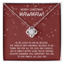 Merry Christmas Necklace for Family, Perfect Gift with Heartfelt Message