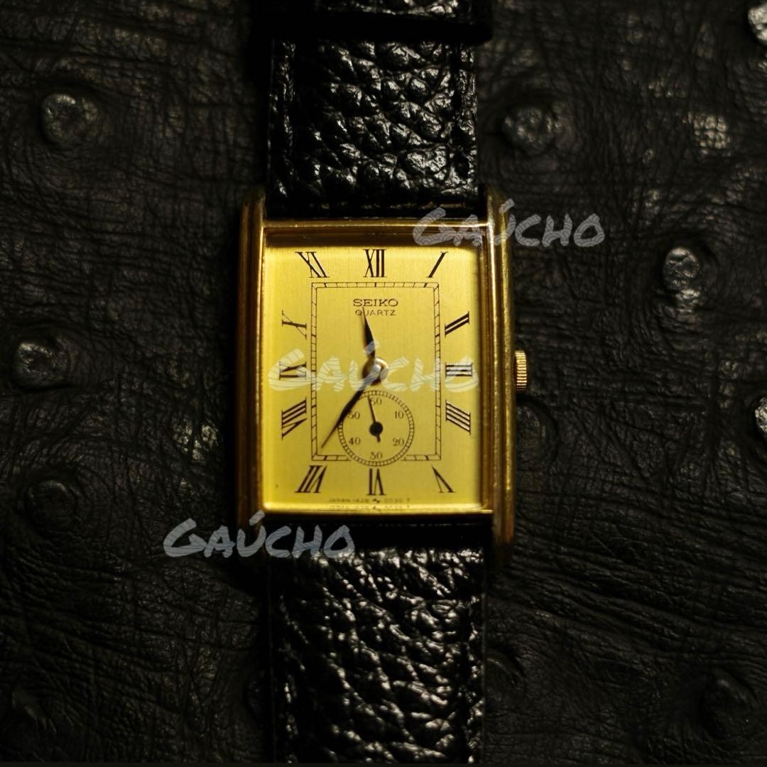 Seiko Vintage Rectangular Square Quartz Dress Wat… - image 1
