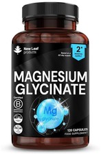 Magnesium Glycinate Supplements - 1040mg of Magnesium - 120 High Strength 0.10 per thousand milligrams
